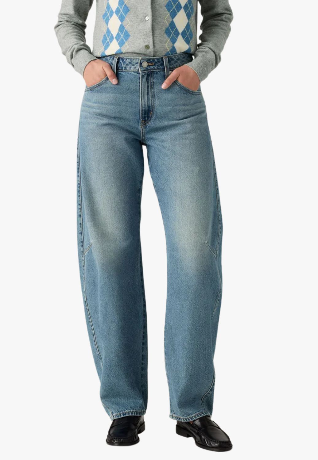 Levi Womens Baggy Dad Barrel Jeans