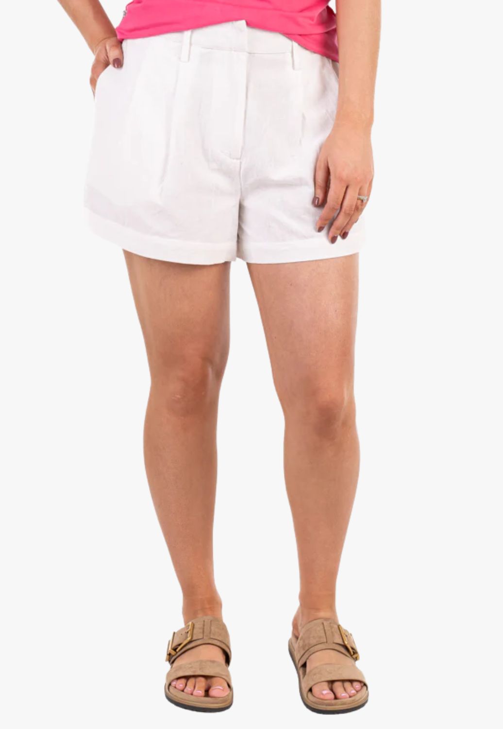 Hitchley & Harrow Womens Linen Shorts