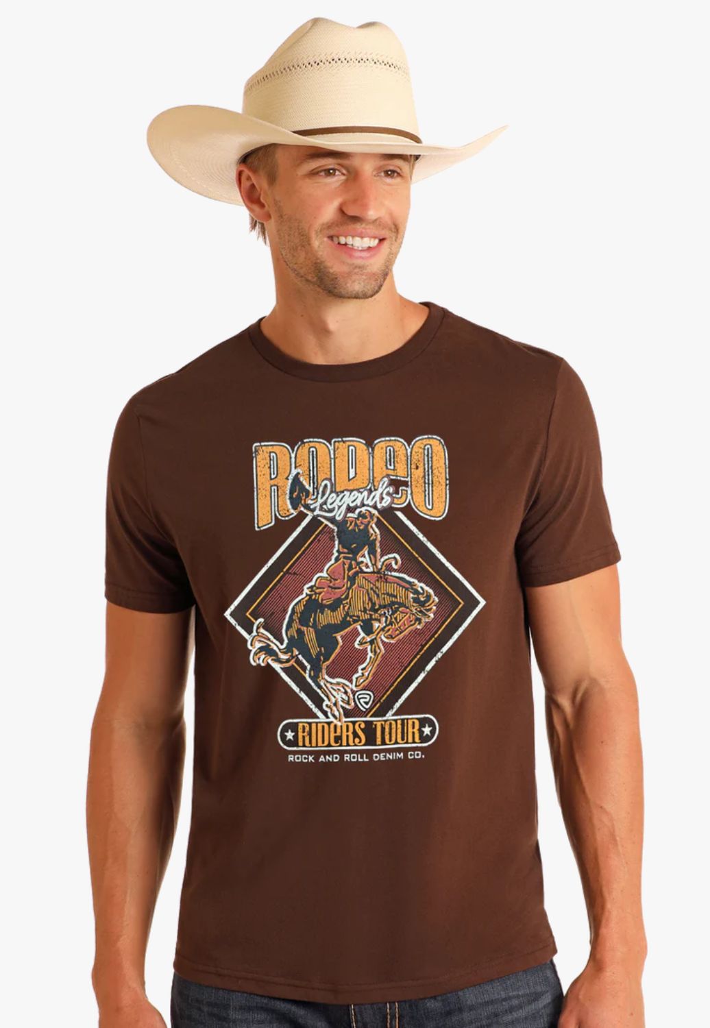 Rock and Roll Unisex Bucking Bronco Graphic T-Shirt