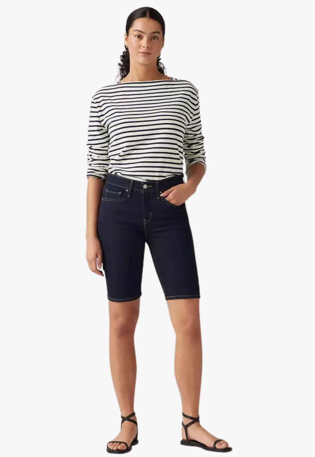Levis Womens Shaping Bermuda Shorts