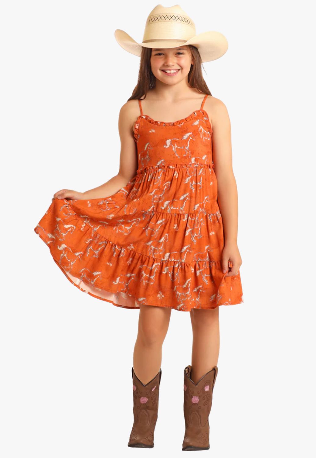 Rock and Roll Girls Horse Print Dress