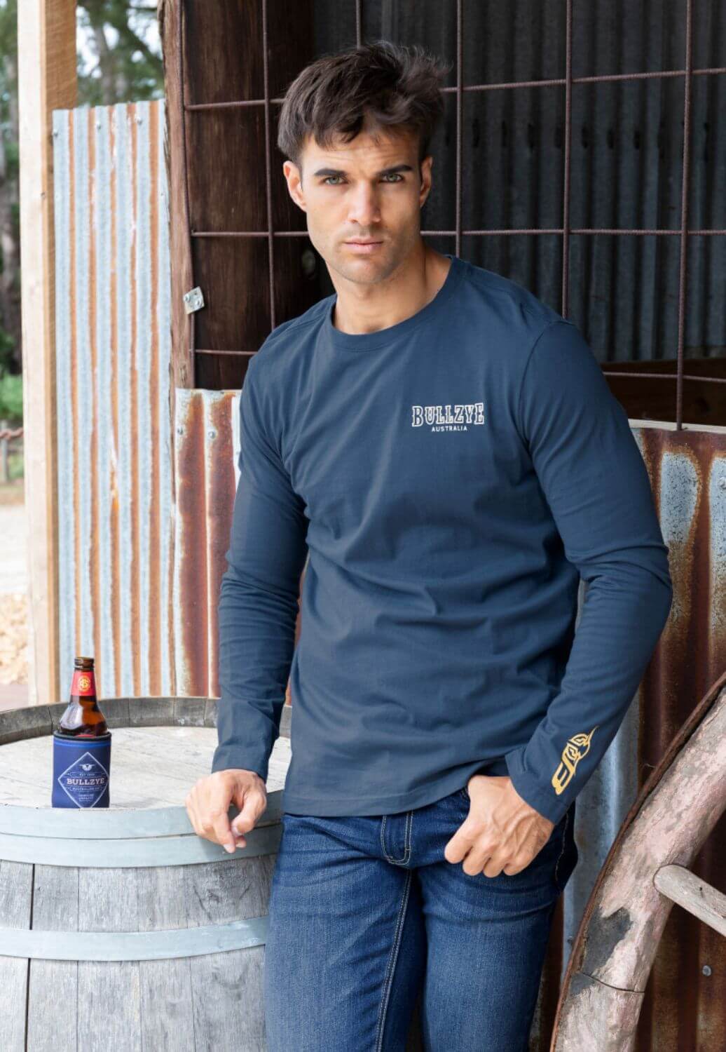 Bullzye Mens Jarrod Long Sleeve T-Shirt