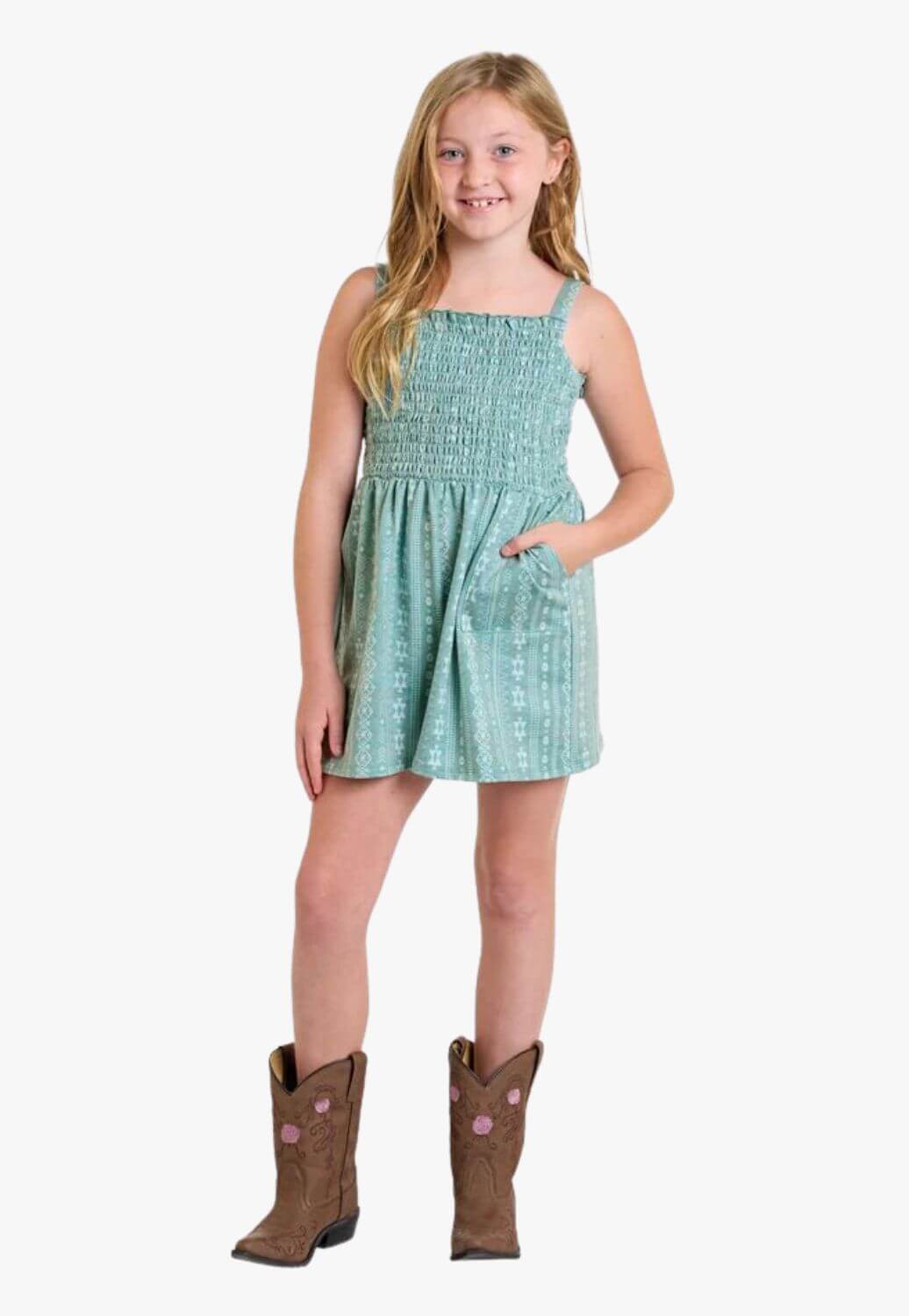 Rock And Roll Girls Smocked Romper