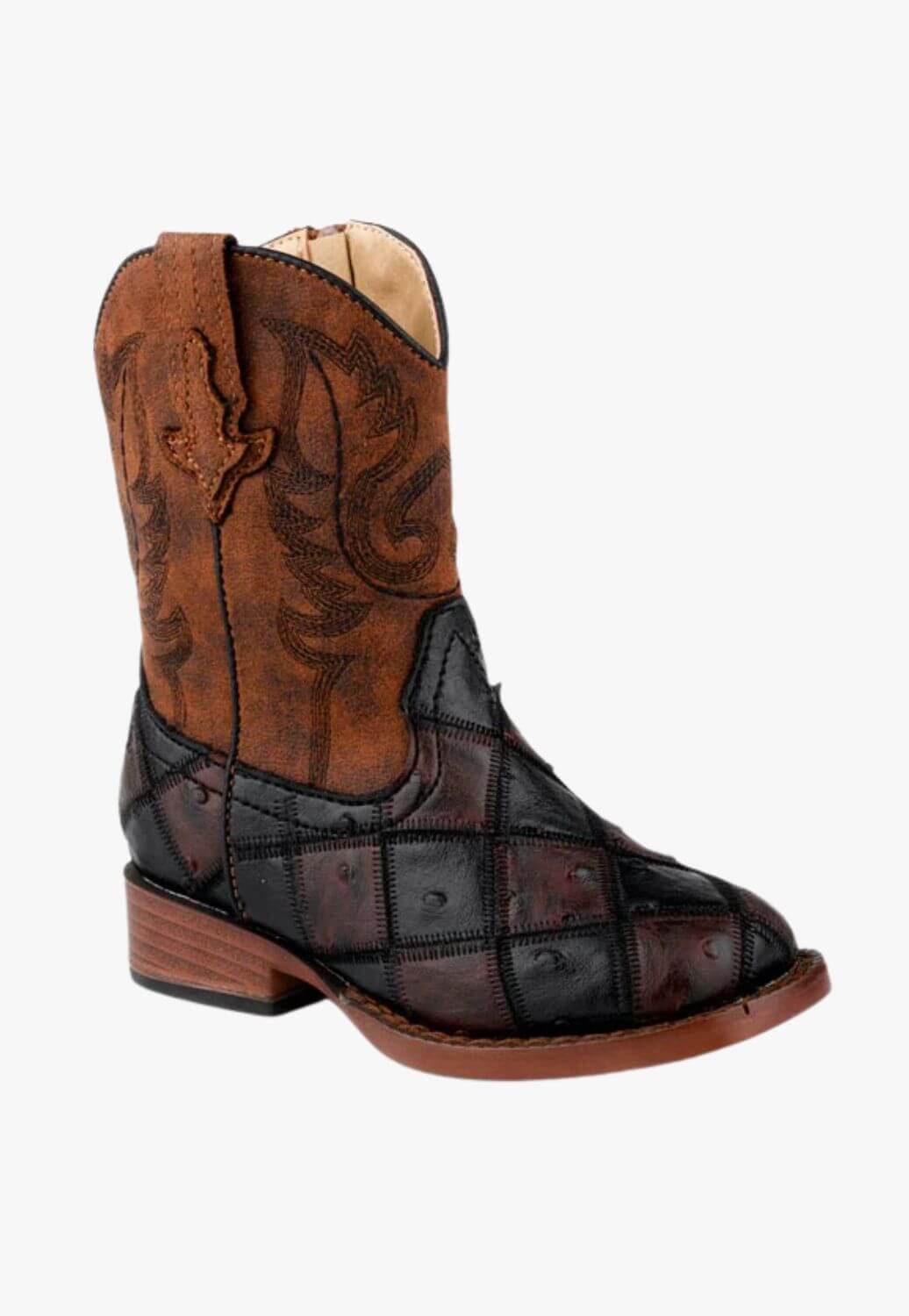 Roper Toddler Bird Blocks Top Boot