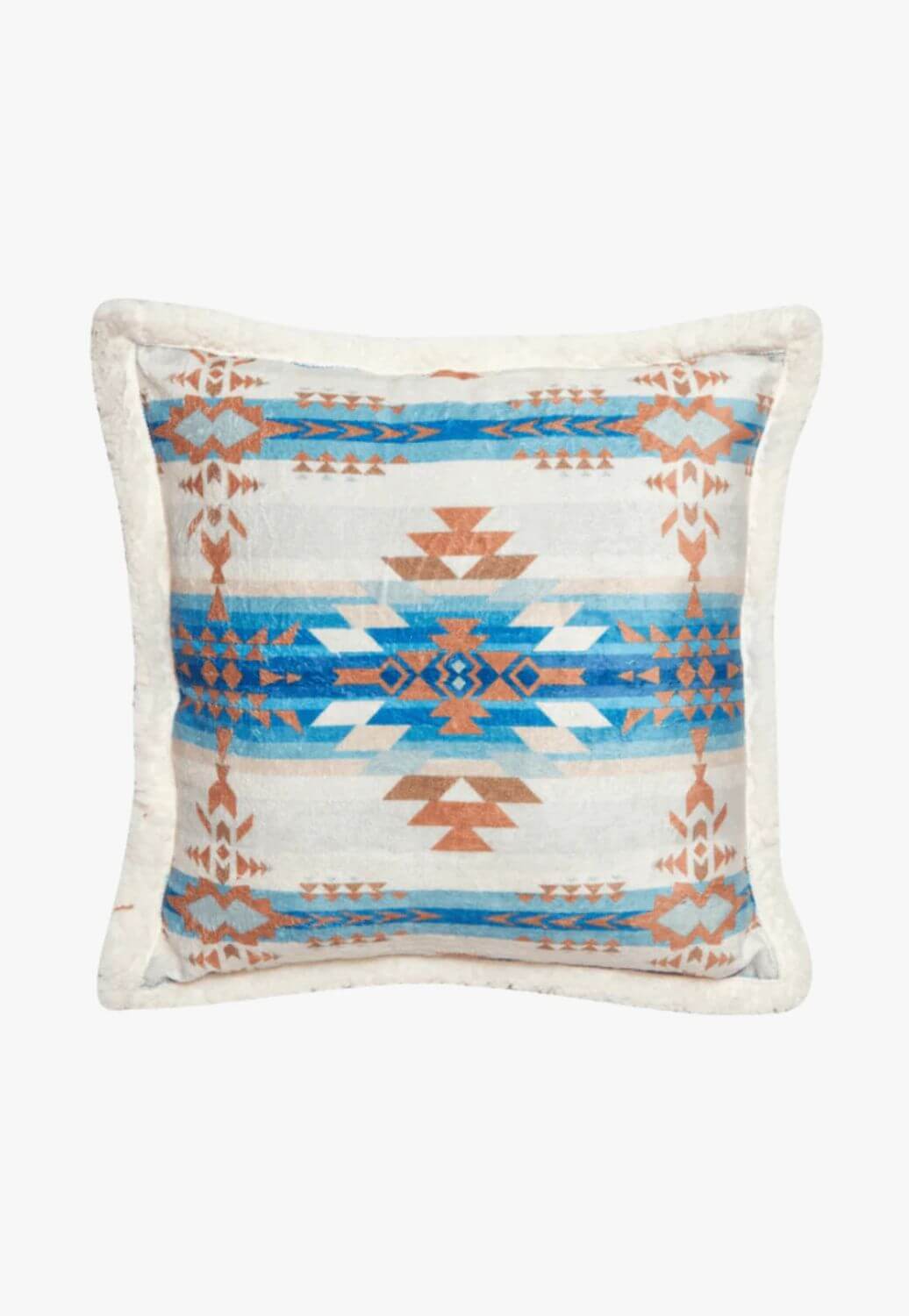 Wrangler Stack Rock Southwest Plush Sherpa Pillow