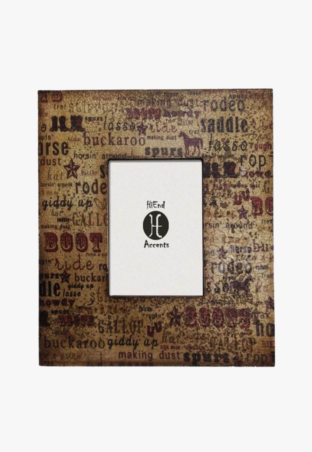 Western Text Photo Frame