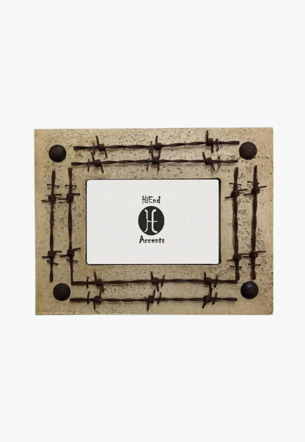 Dbl Barbwire Photo Frame