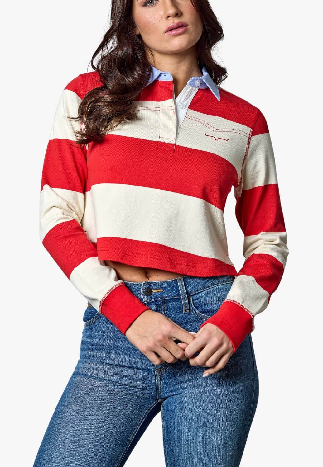 Kimes Ranch Womens Jamila Long Sleeve Polo