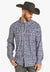 Rock and Roll Mens Tek Western Aztec Long Sleeve Shirt