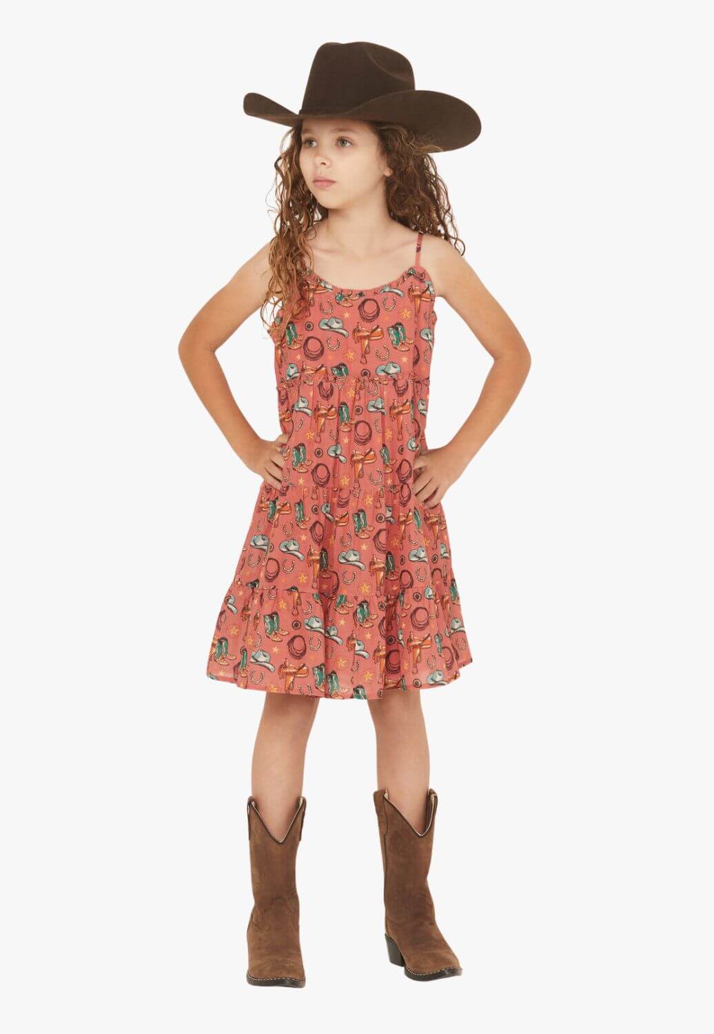 Rock and Roll Girls Conversational Print Dress