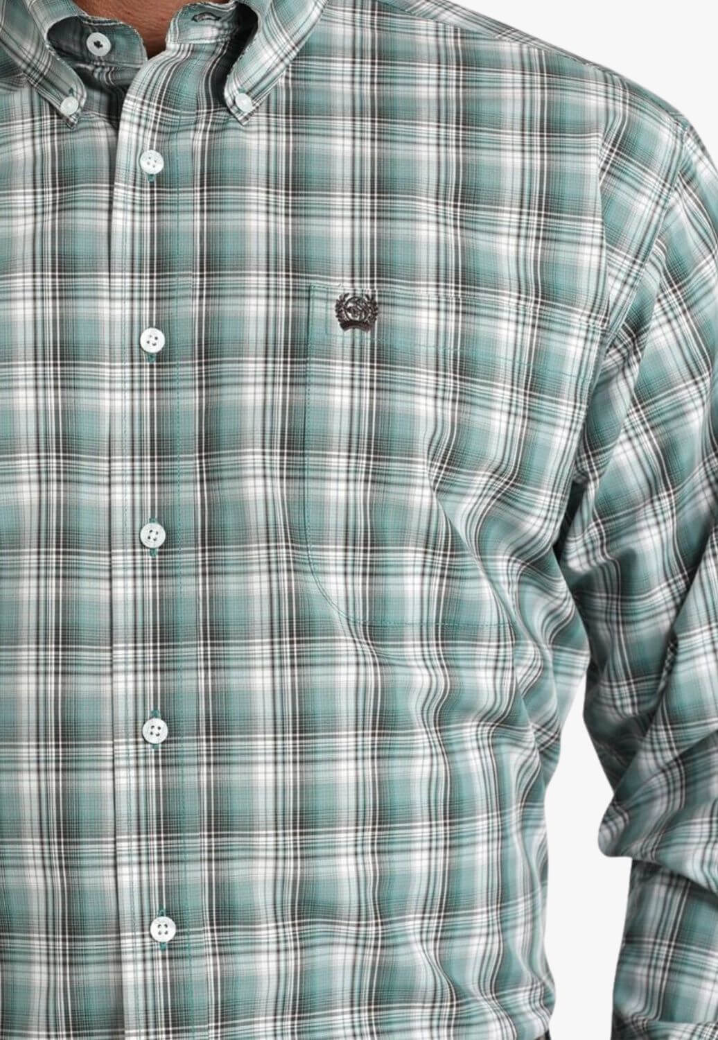 Cinch Mens Plaid Long Sleeve Shirt