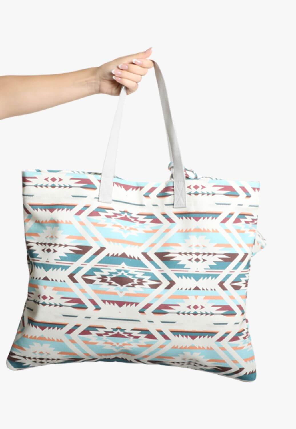 Rock and Roll Aztec Print Tote Bag