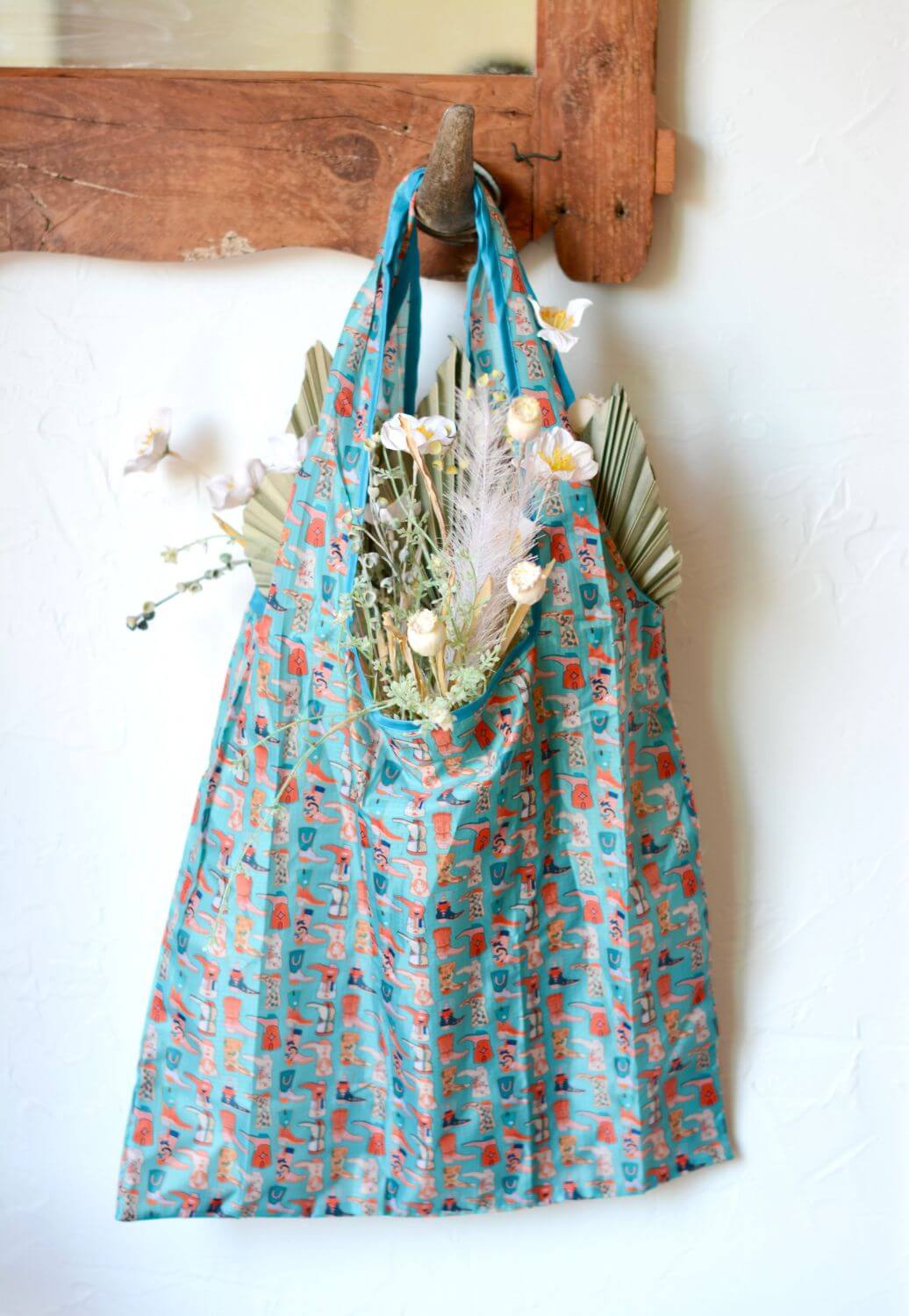 Tirzah Blue Boots Reusable Tote