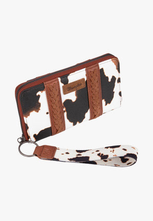 Wrangler Womens Cow Print Large Wallet