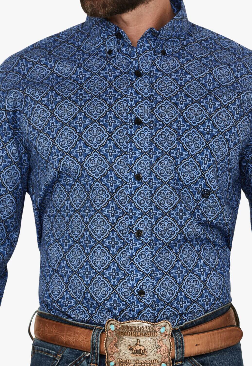 Roper Mens Amarillo Long Sleeve Shirt