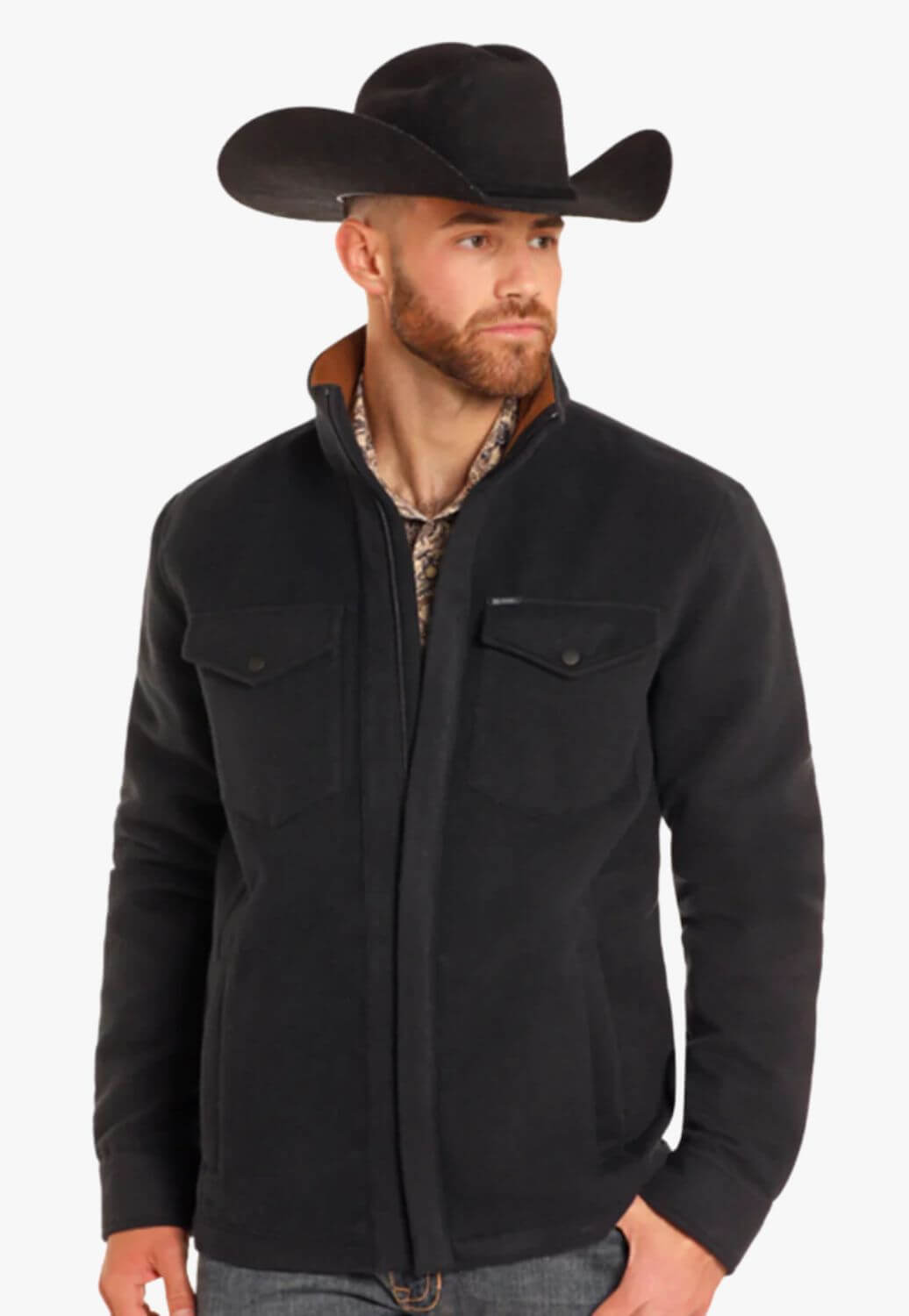 Rock & Roll Mens Solid Twill Jacket