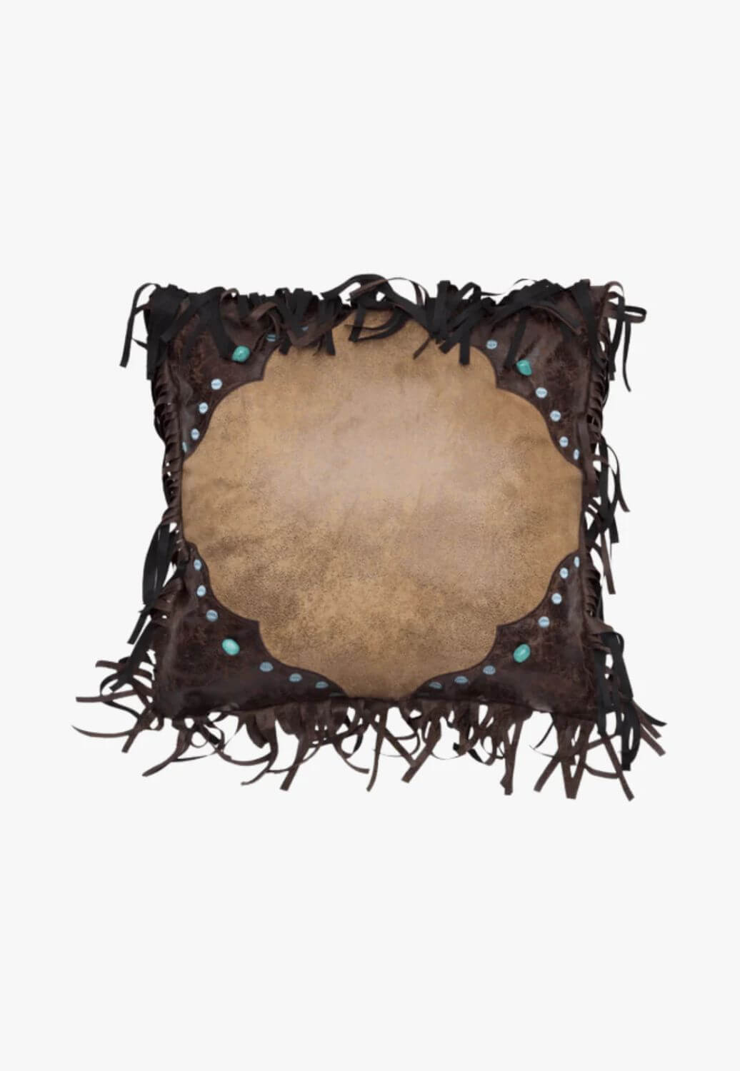 Carstens Western Turquoise Bead Pillow