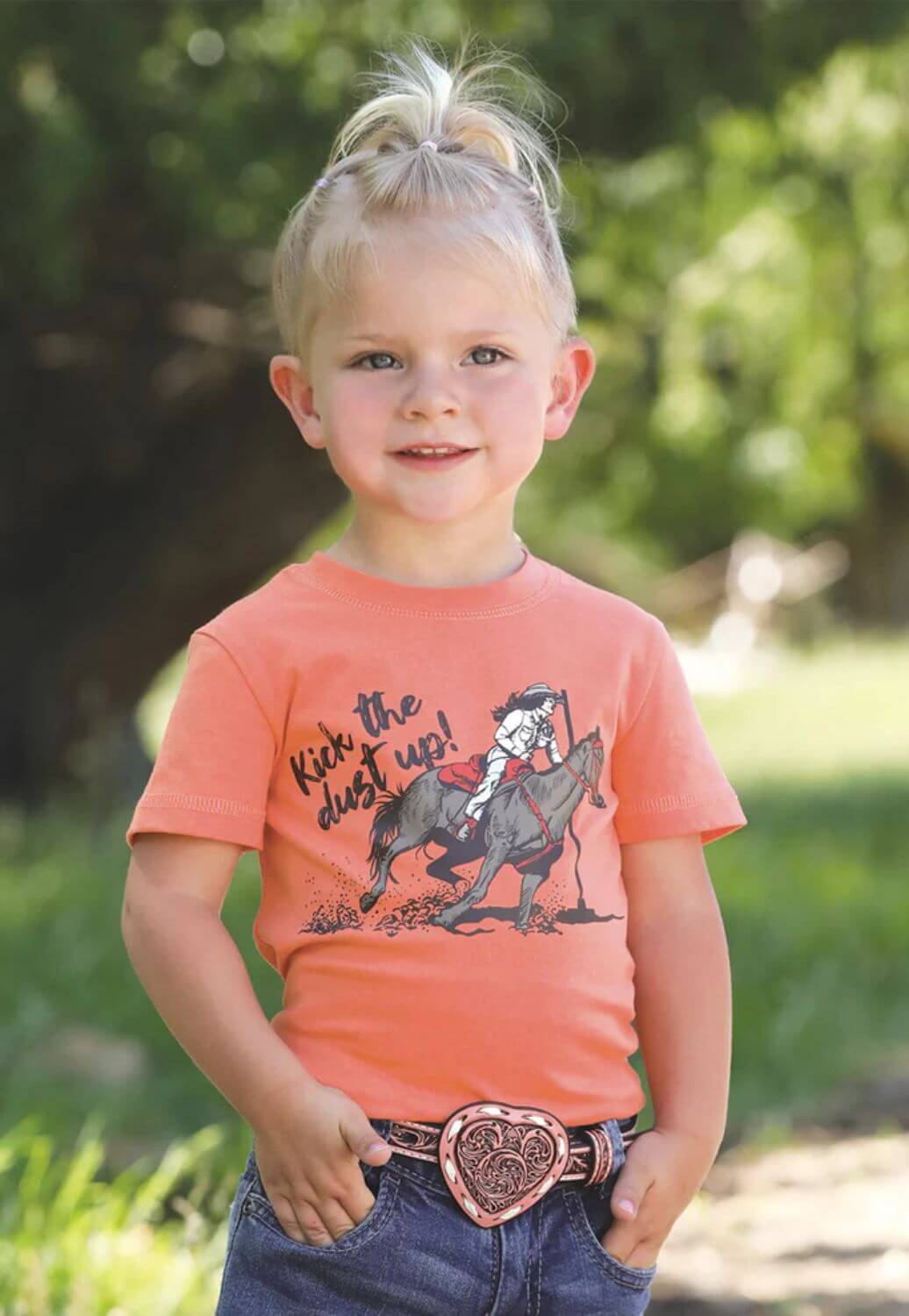 Cruel Girl Toddler Girls Kick The Dust Up T-Shirt