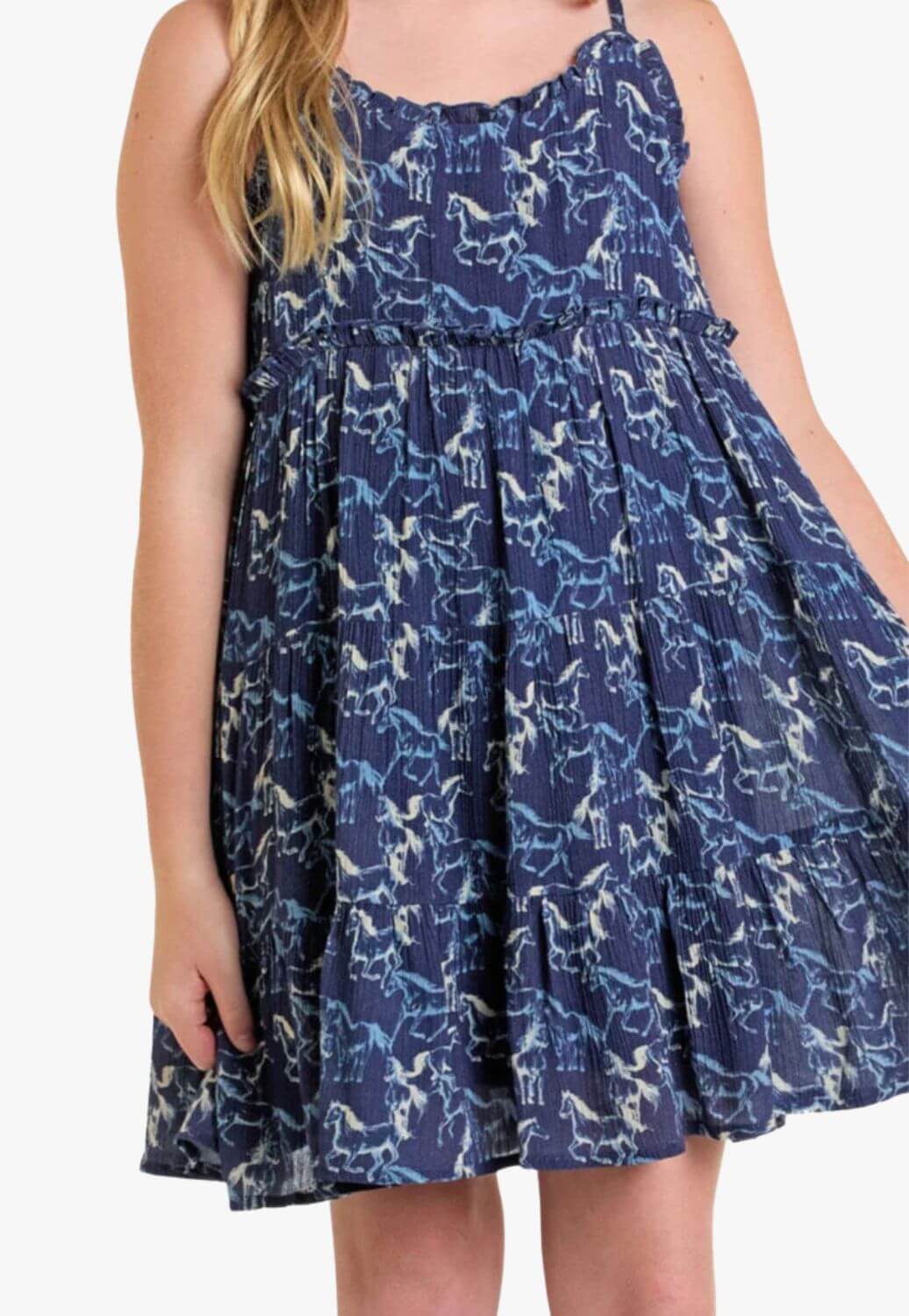 Rock and Roll Girls Horse Print Dress