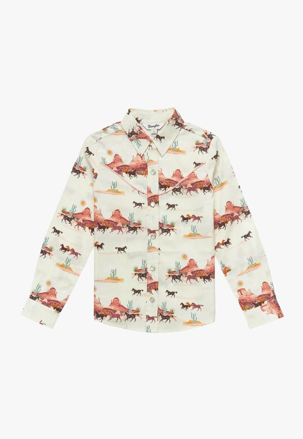 Wrangler Girls Desert and Horse Long Sleeve Shirt