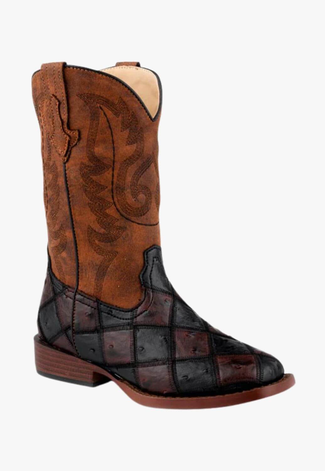 Roper Little Kids Bird Blocks Top Boot