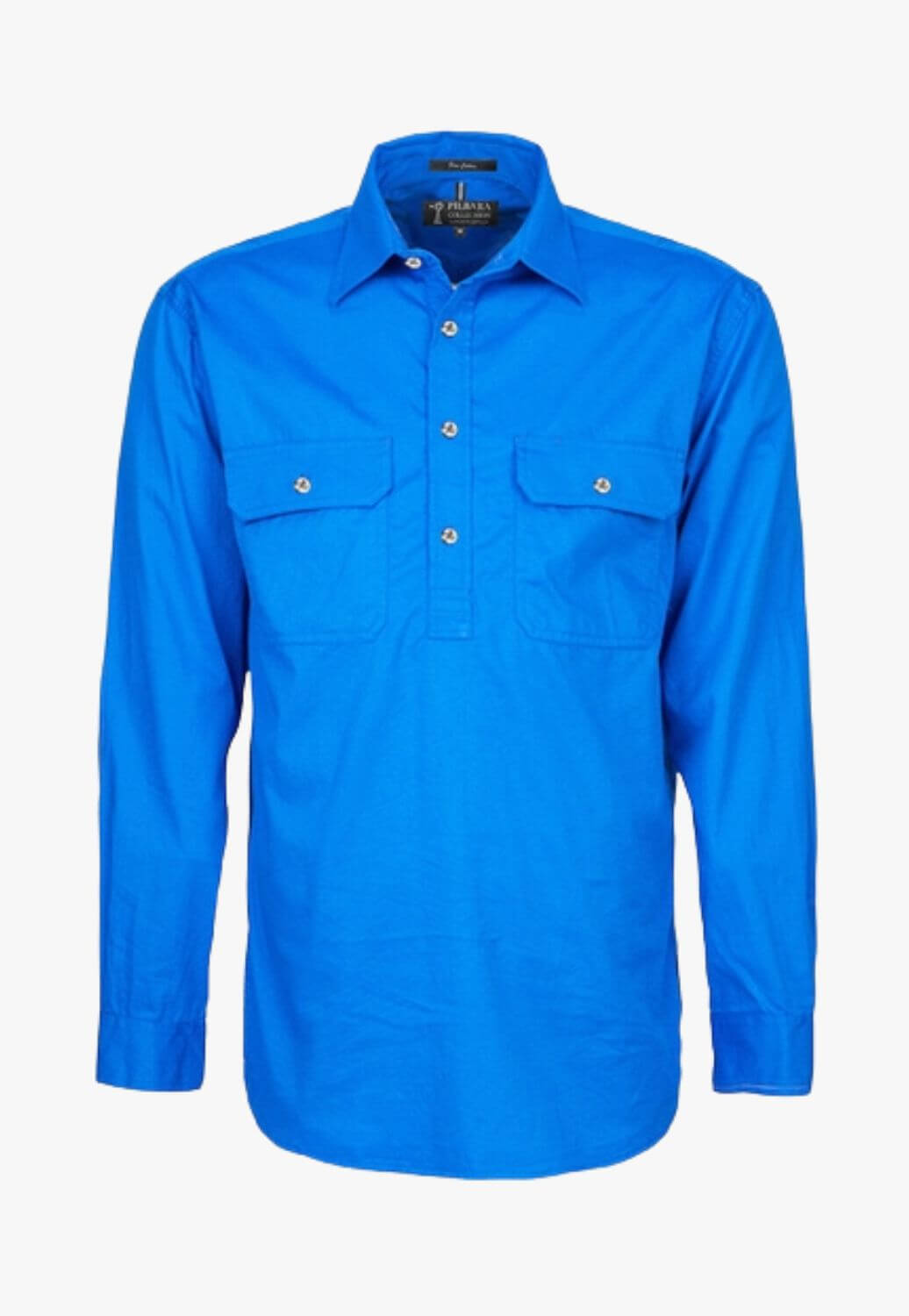 Pilbara Mens Closed Front Heavy Weight Work Shirt RM800CF