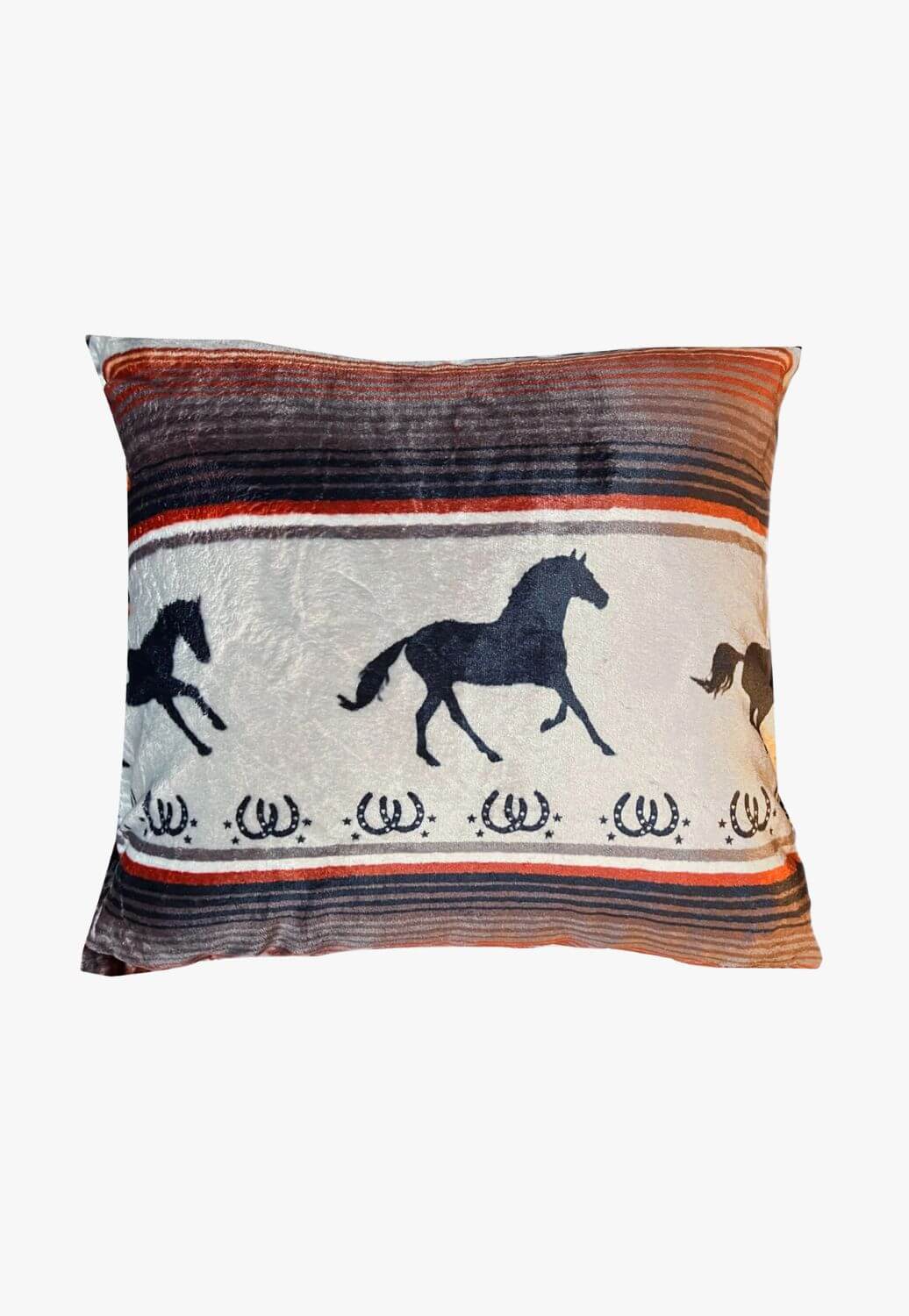 Carstens Running On The Range Plush Sherpa Pillow