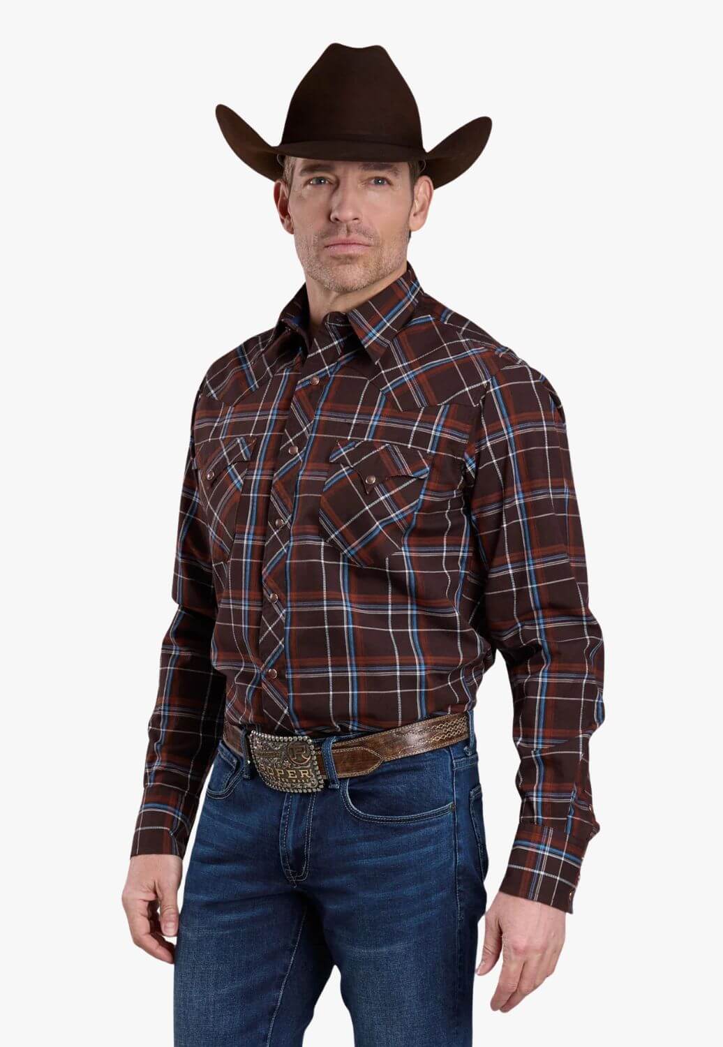 Roper Mens West Made Collection Long Sleeve Shirt