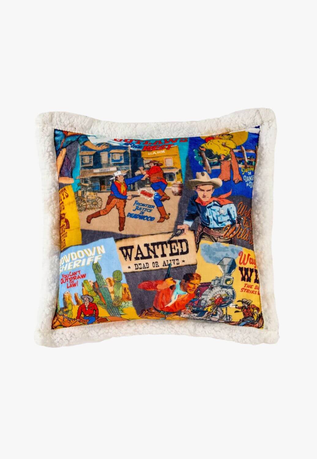 Bandits & Heroes Campfire Sherpa Pillow
