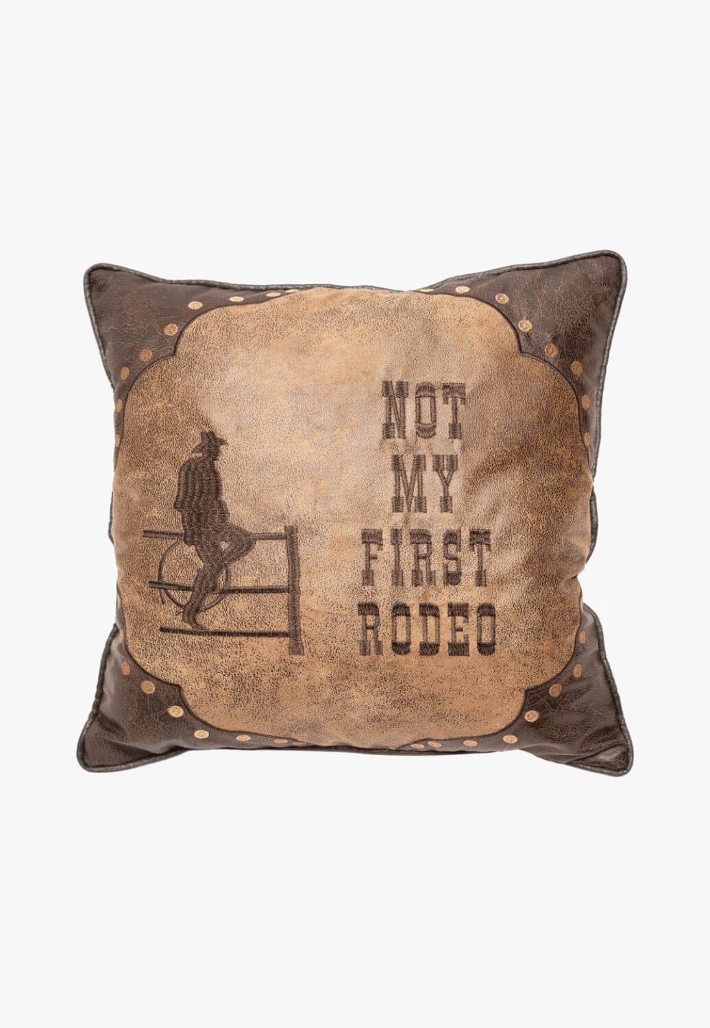 Carstens Not My First Rodeo Throw Pillow