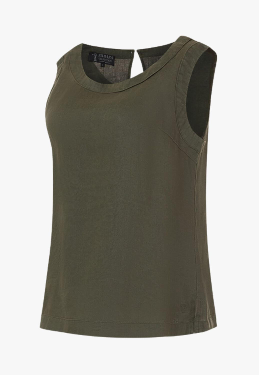 Pilbara Womens Linen Singlet