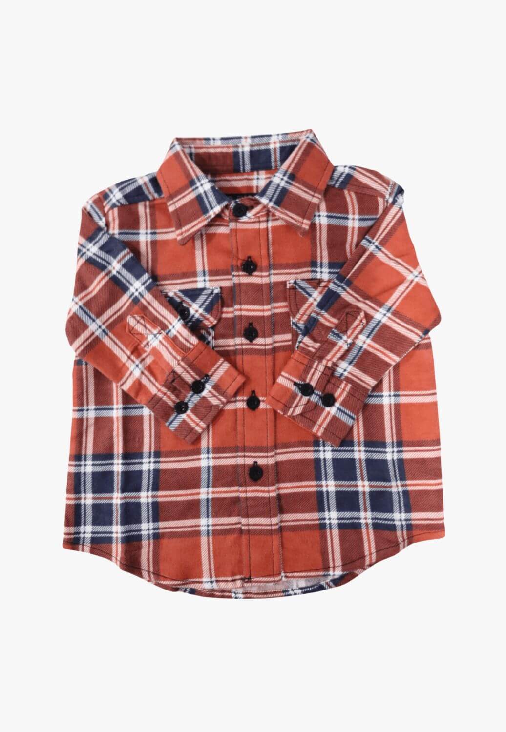 Pilbara Kids Open Front Flannelette Shirt