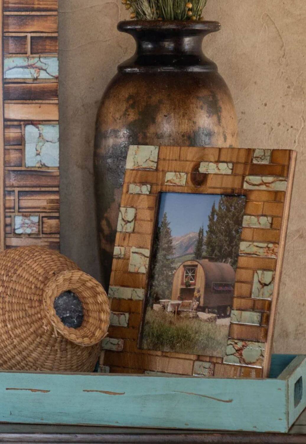 Turquoise Inlay Picture Frame