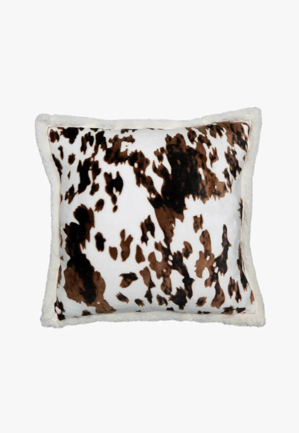 Wrangler Tri-Colour Cowhide Plush Sherpa Pillow