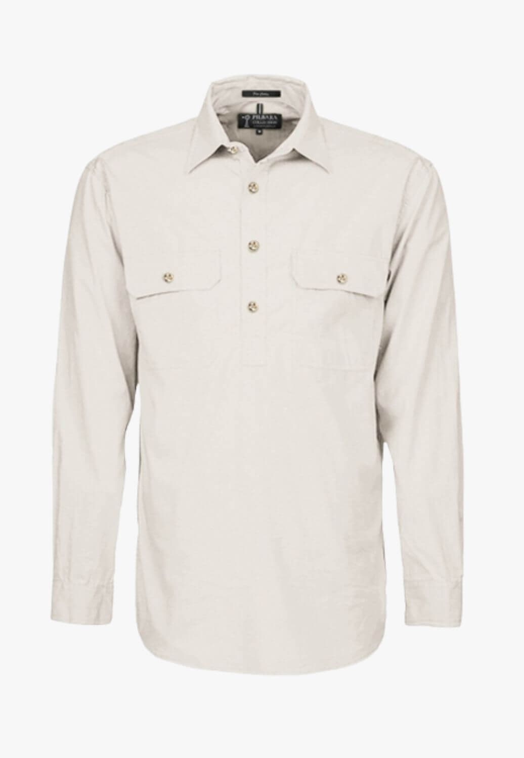 Pilbara Mens Closed Front Heavy Weight Work Shirt RM800CF