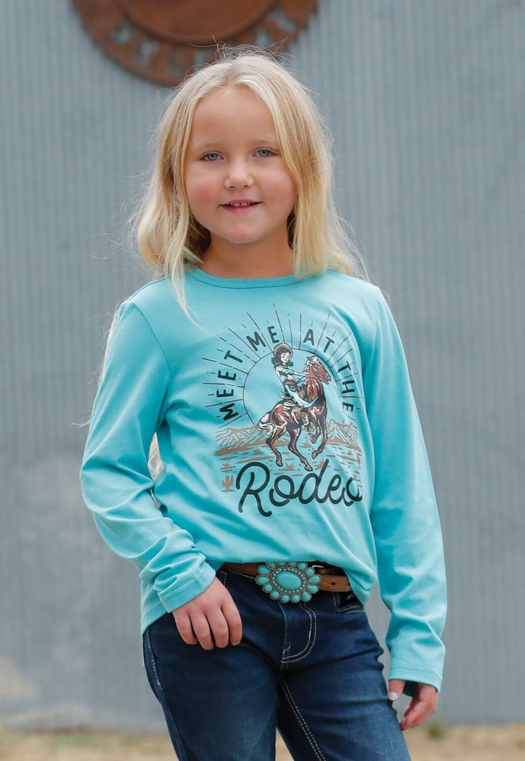Cinch Girls Meet me at the Rodeo Long Sleeve Shirt