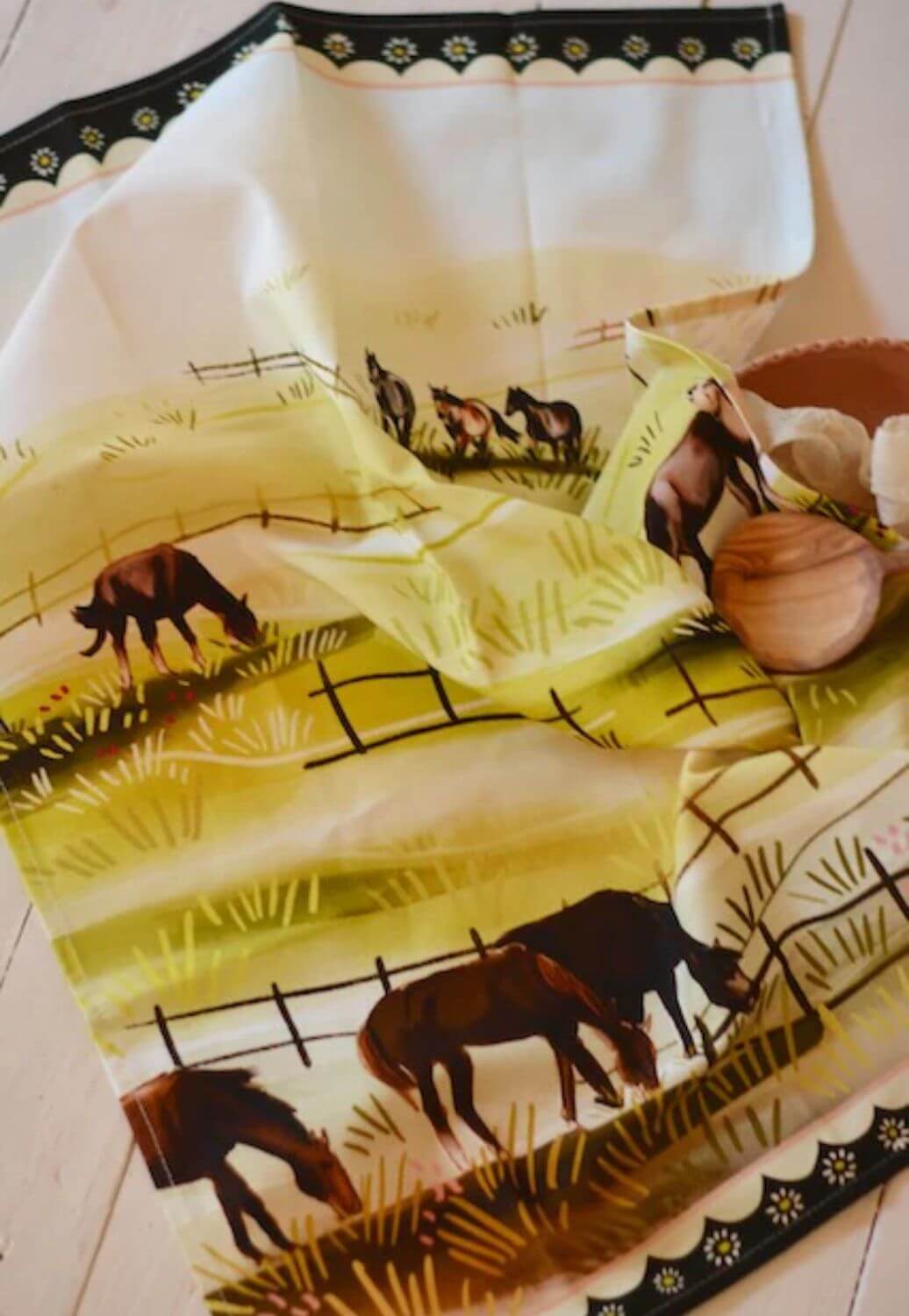 Tirzah Grazing Pasture Tea Towel