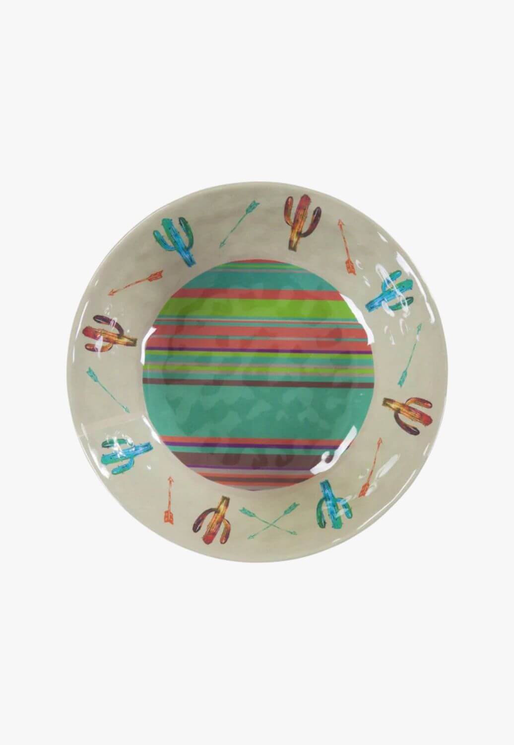 Cactus Design Melamine Bowl Set