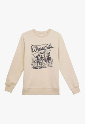 Wrangler Womens Bull Crewneck Sweat Shirt