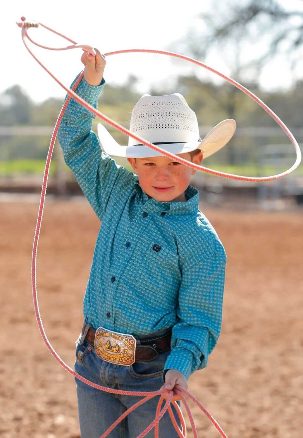 Cinch Boys Geometric Long Sleeve Shirt