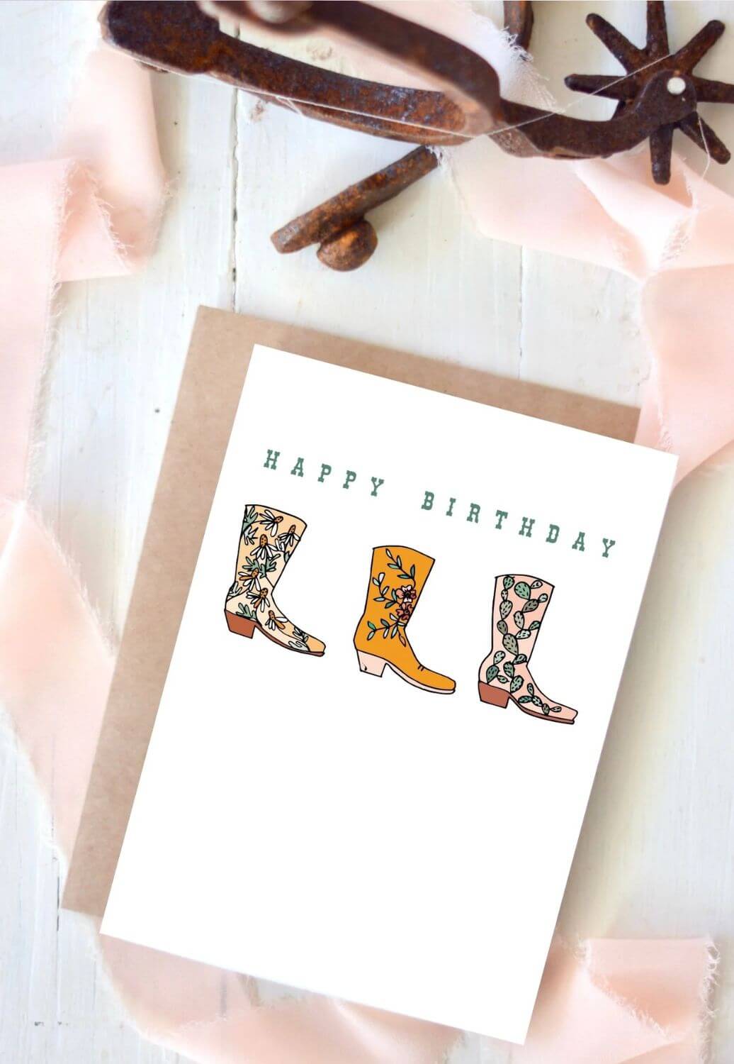 Tirzah Happy Birthday Cowgirl Card