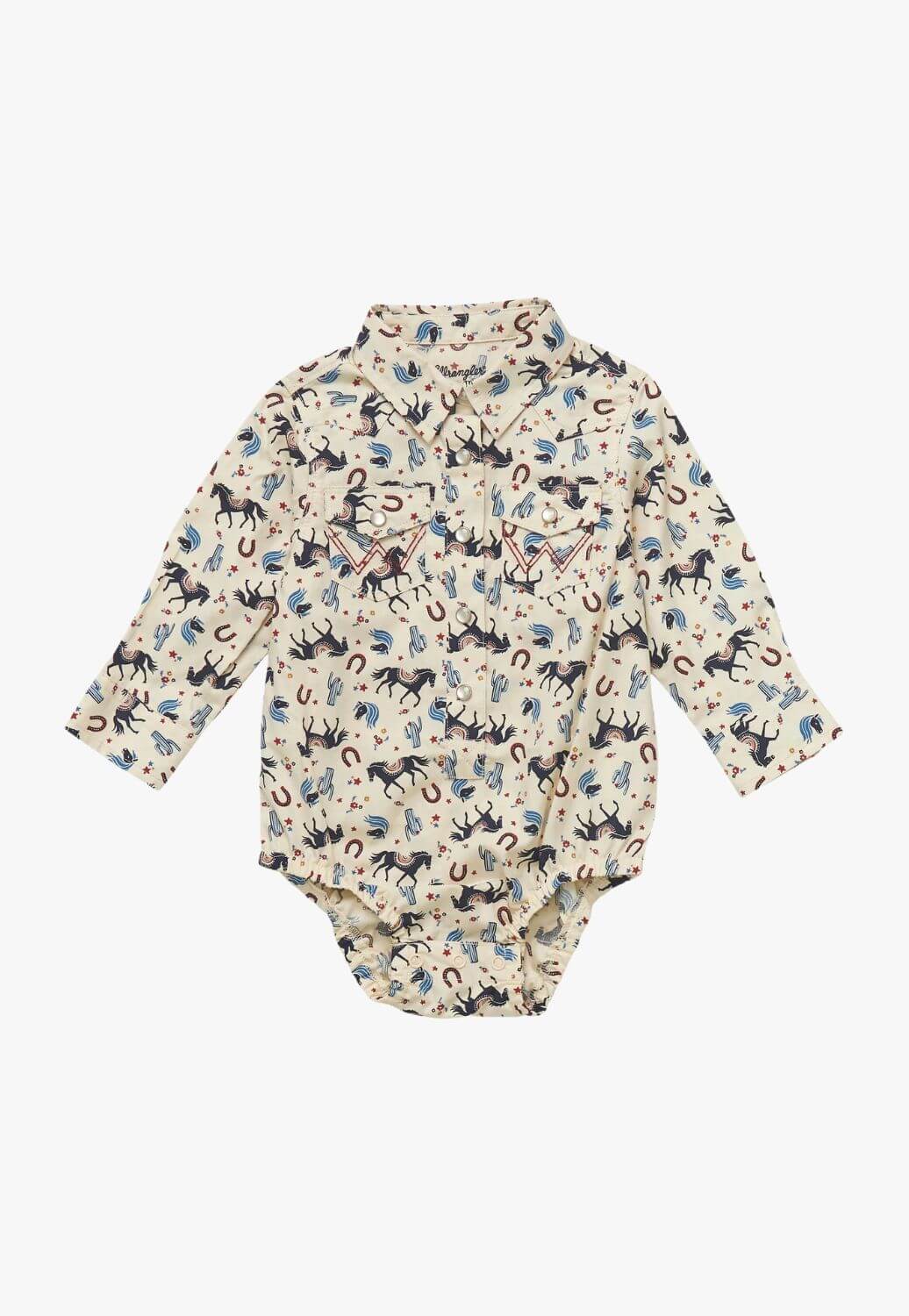 Wrangler Baby Girls Long Sleeve Bodysuit