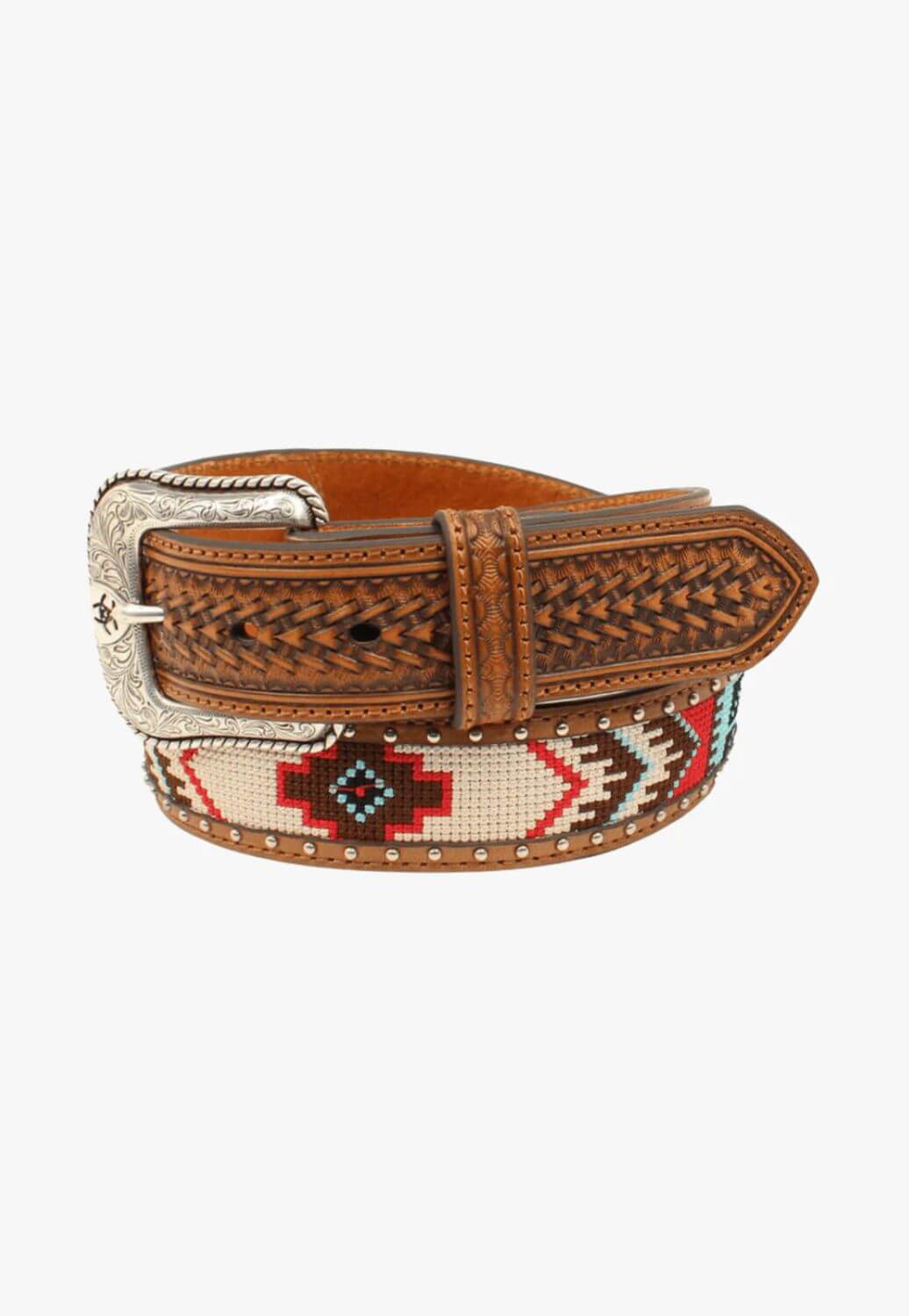 Ariat Mens Arrow Southwestern Inlay Belt