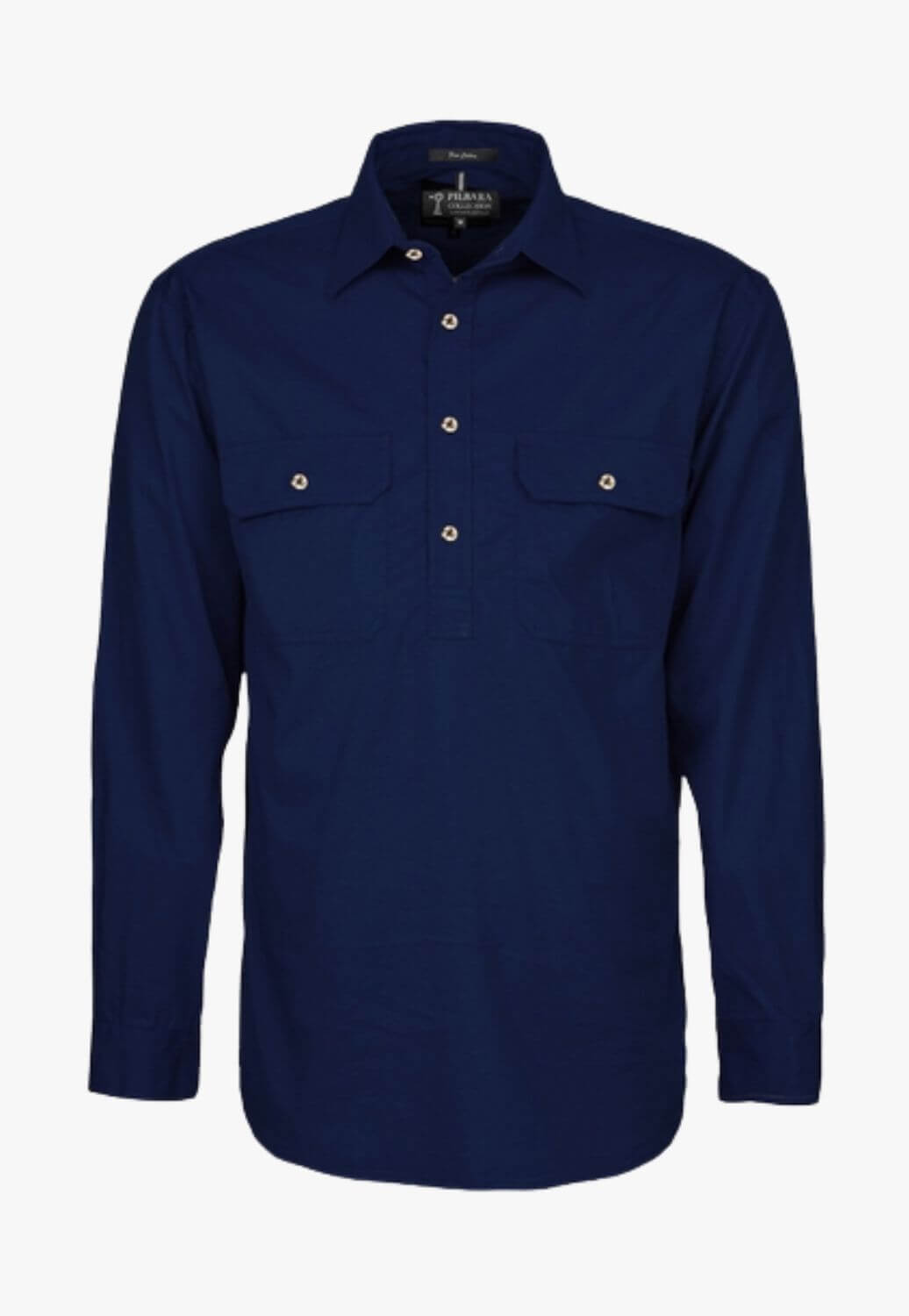Pilbara Mens Closed Front Heavy Weight Work Shirt RM800CF
