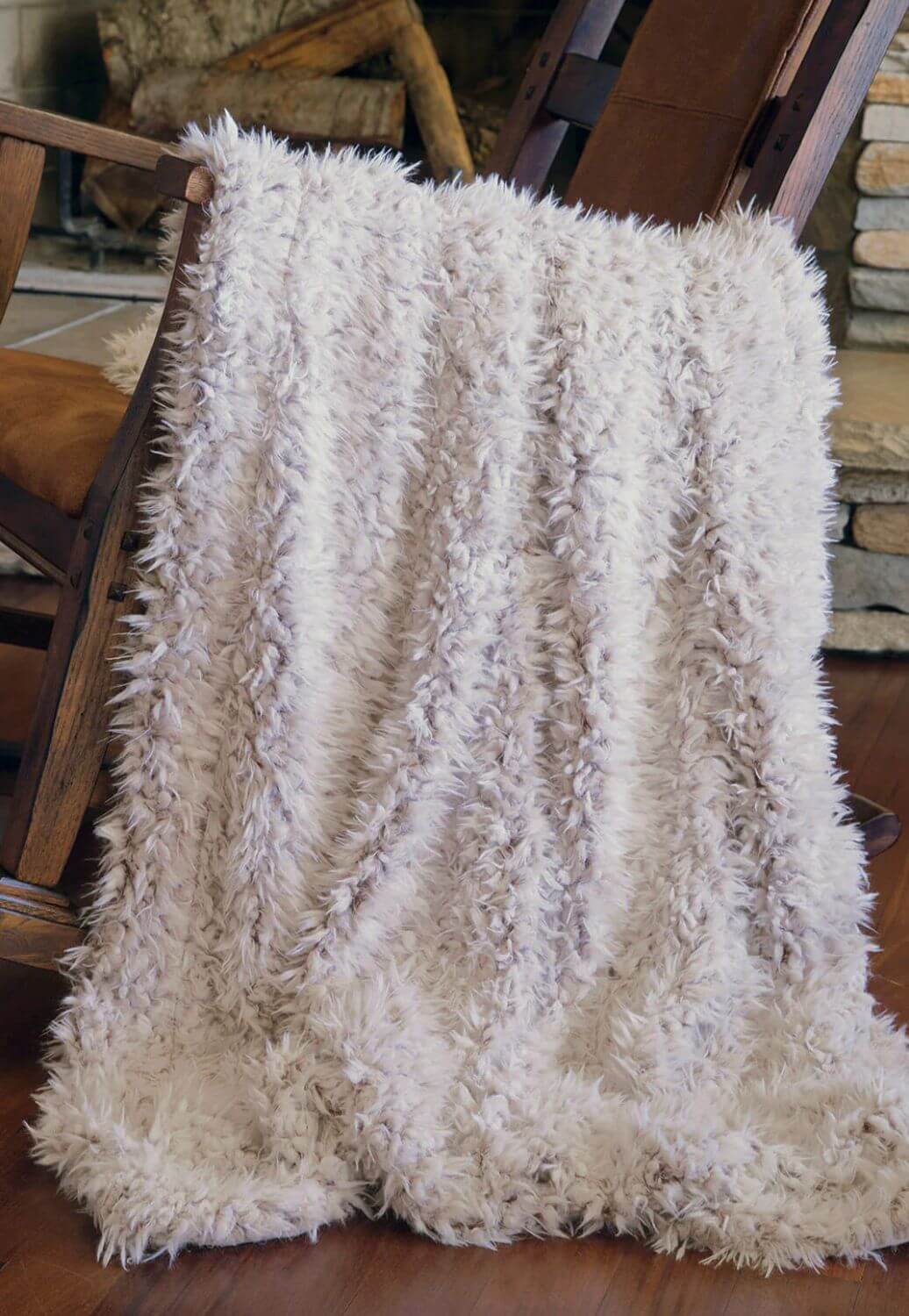 Carstens Shaggy Faux Fur Throw