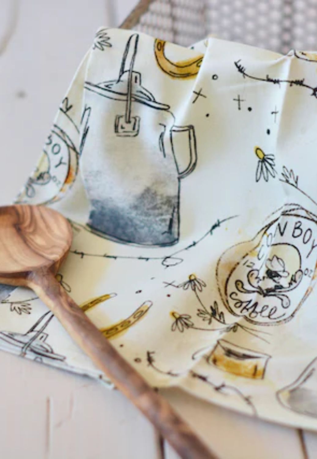 Tirzah Cowboy Coffee Western Kitchen Tea Towel