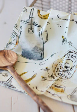 Tirzah Cowboy Coffee Western Kitchen Tea Towel