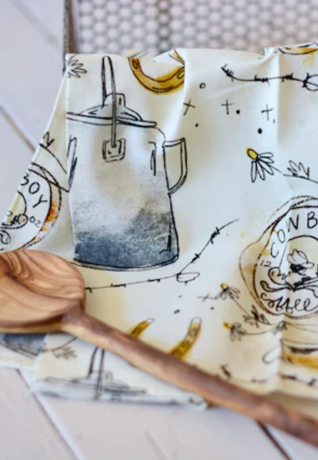 Tirzah Cowboy Coffee Western Kitchen Tea Towel