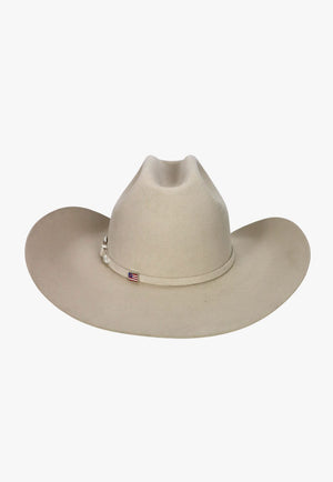American Hat 7X Silver Belly RC Crown Hat Self Band