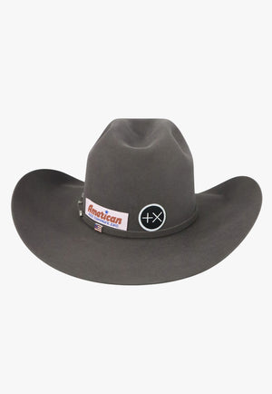 American Hat 10X Steel Minn Crown Hat Self Band